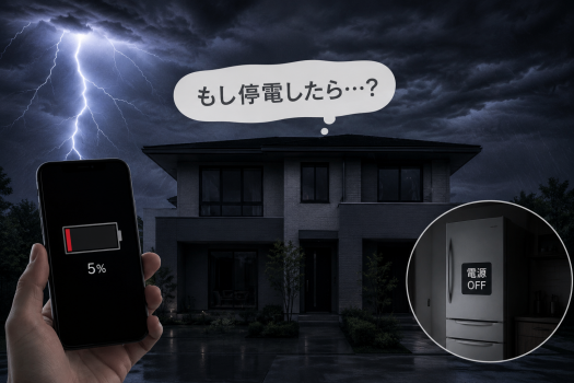 もし停電したら・・・の暗い背景画像